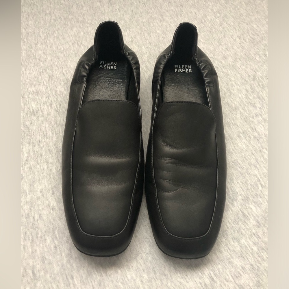 Eileen Fisher Sim Nappa Leather Loafer Size: US 11